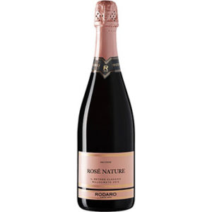 Rosé Pas Dosé Spumante Brut Millesimato Metodo Classico Rodaro